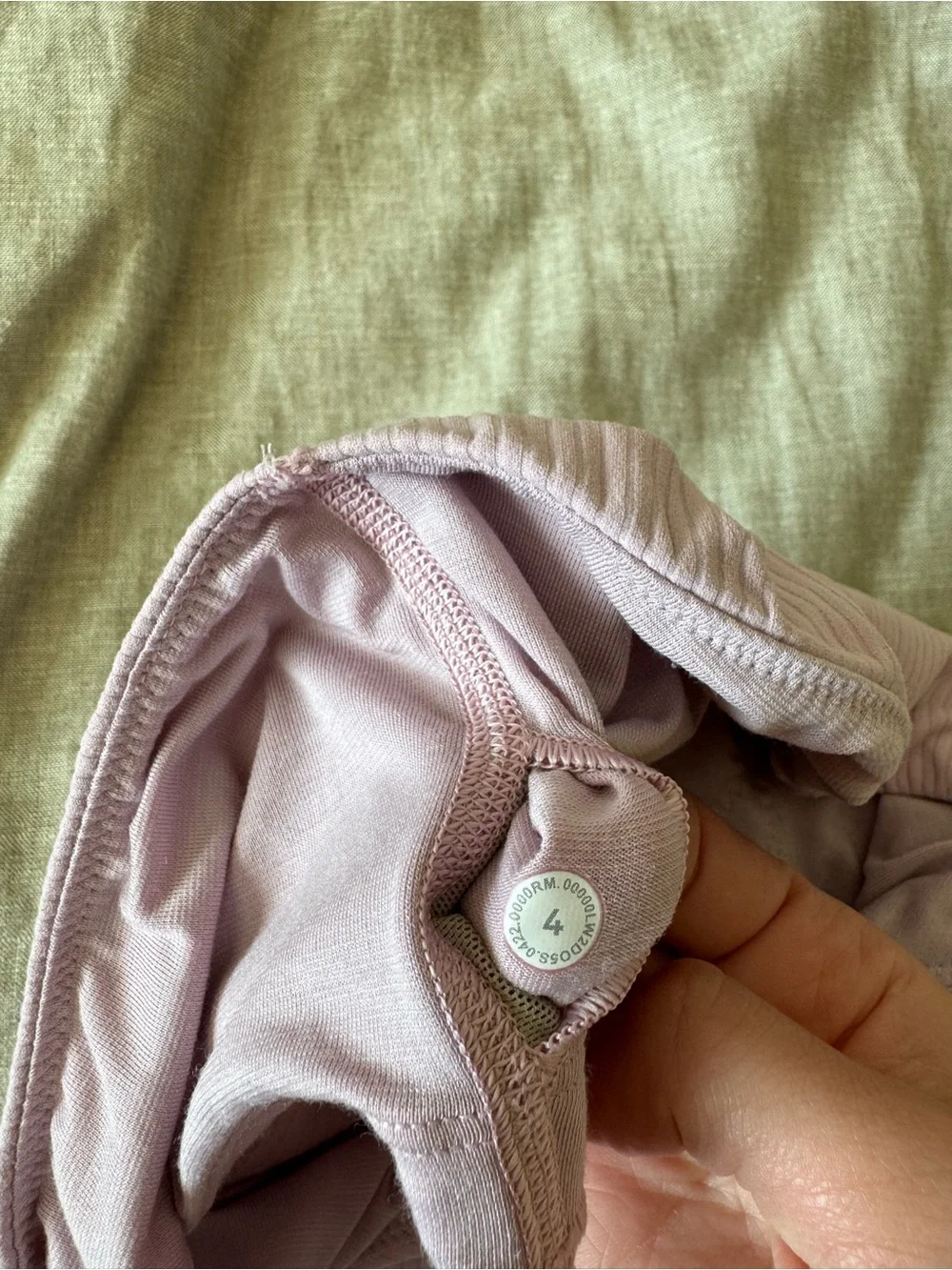 Lululemon Ribbed Nulu Asymmetrical Yoga Pink Bra